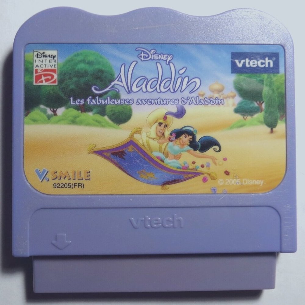 Disney Aladdin's Wonders Of The World Vtech V Smile Learning Game Cartridge